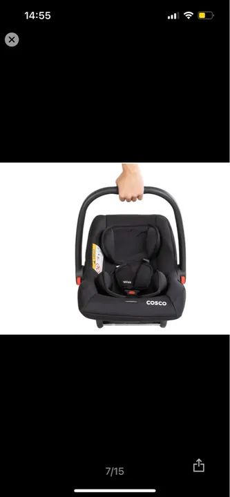 Bebê Conforto Cosco Kids 1 Posição Wizz 0 a 13kg - Novo - Foto 2