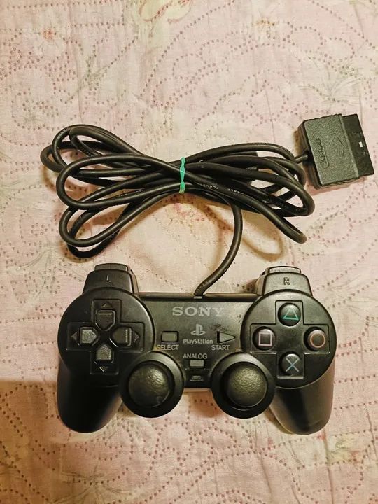 Controle DualShock PS2 Original para conserto não liga