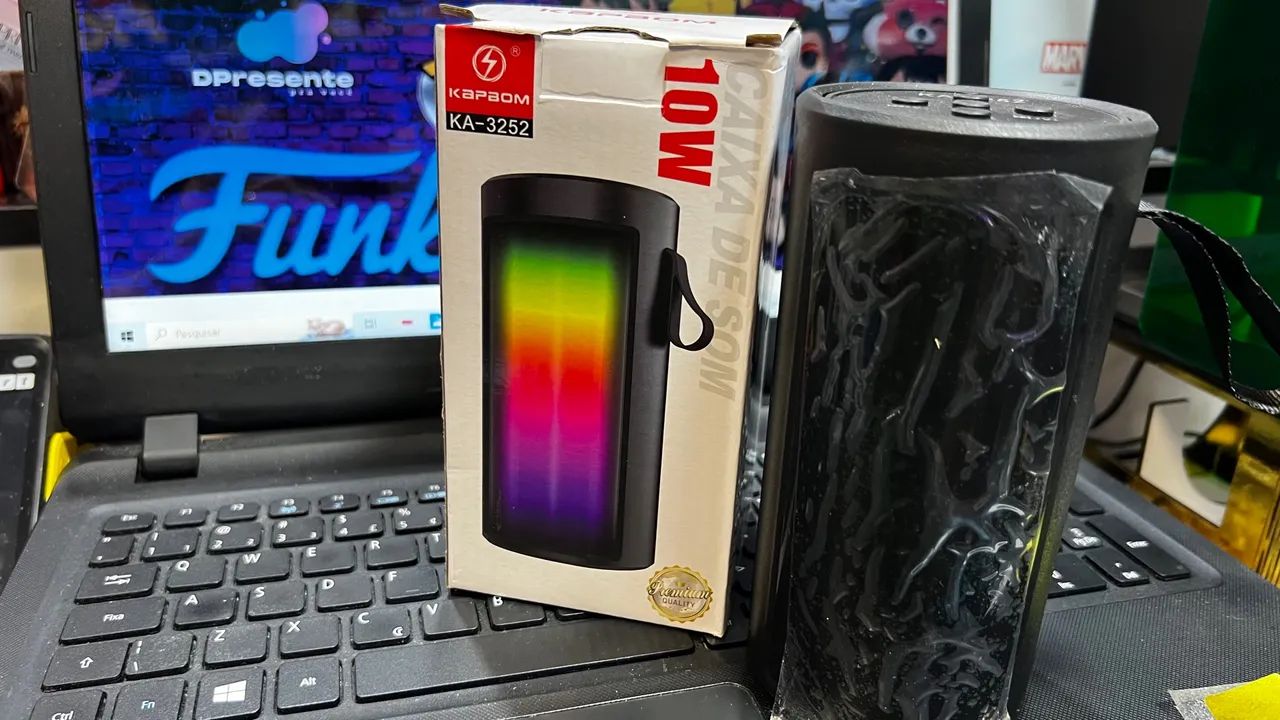 Caixa de Som Bluetooth com Luzes LED Coloridas 10W! - Foto 3