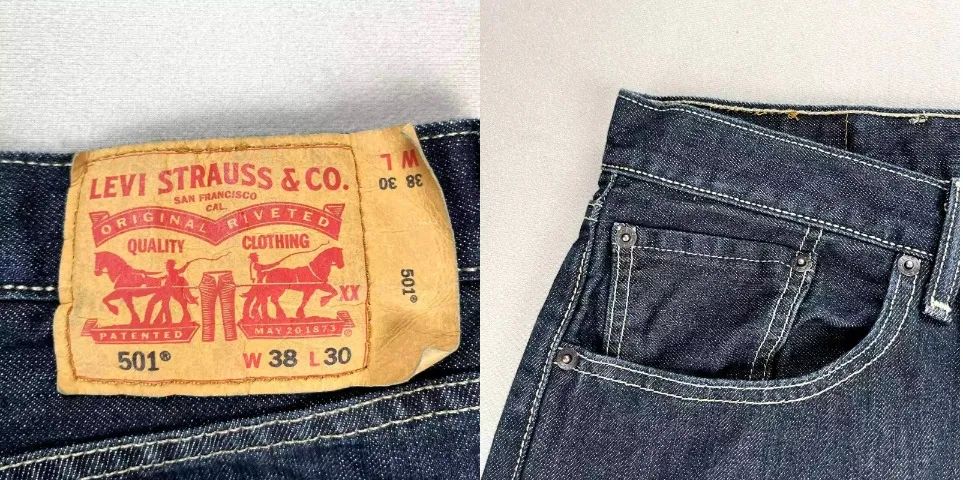 Calça Jeans Masculina Levi's 501 W38 L30 Azul Denim original