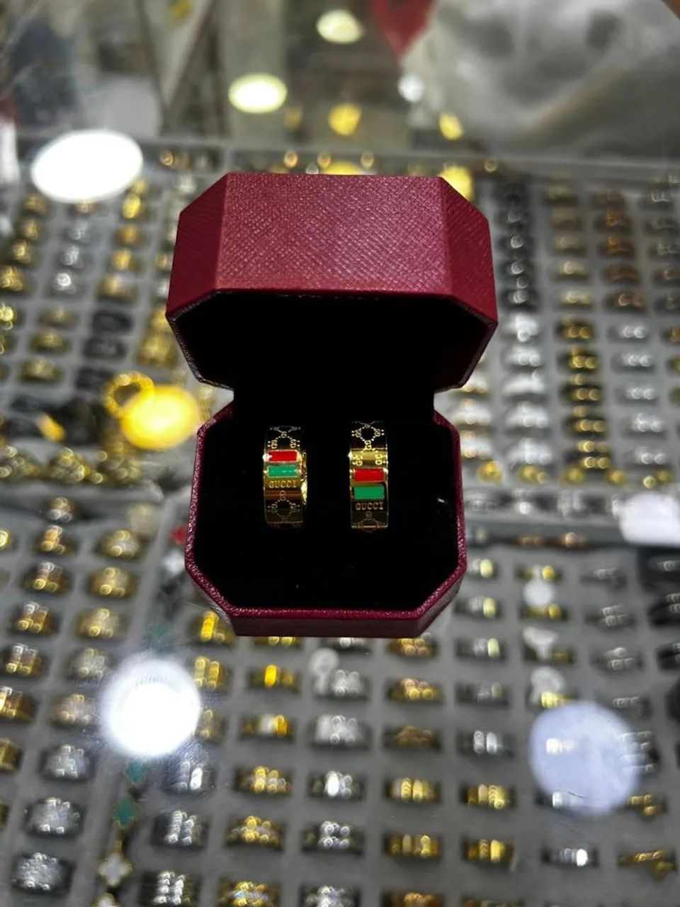 Anel Aliança gucci 12 milésimos de ouro 18k  - Foto 4