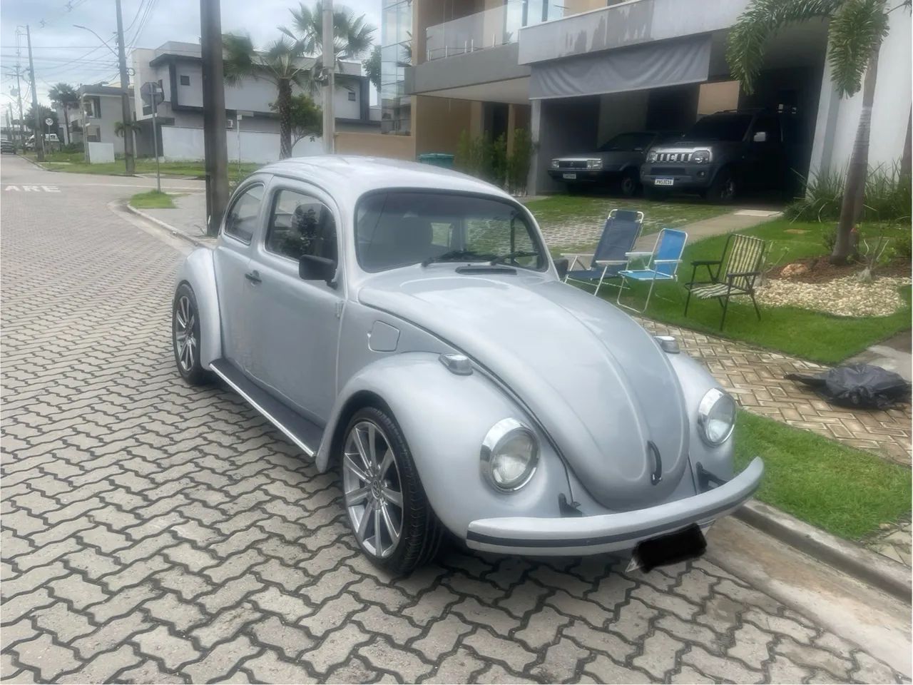 Fusca 1983 1.300 prata Gasolina  - Foto 2