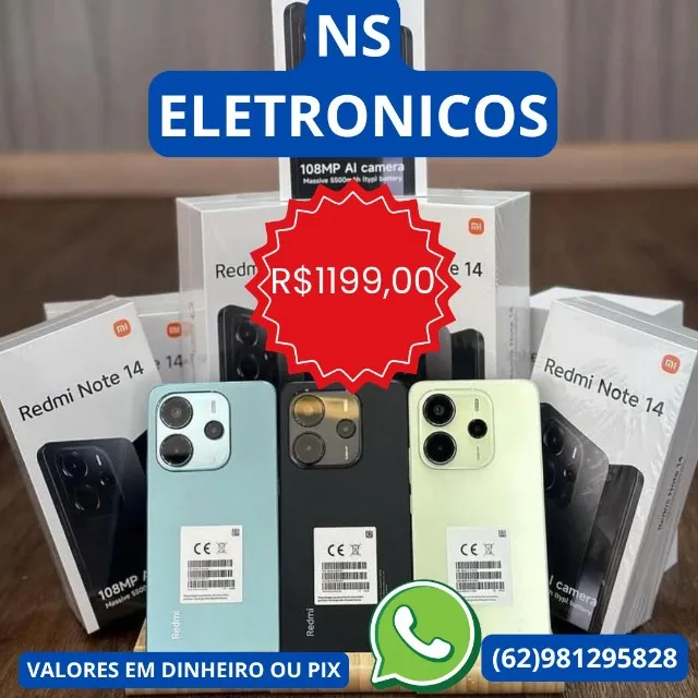 Redmi Note 14 256G+08Gb Ram Lacrado Preço Semana Entregamos