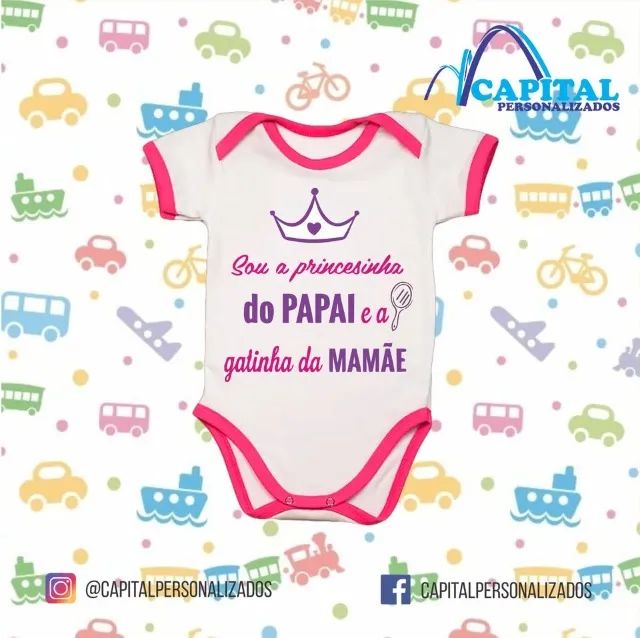body infantil com detalhes em cores  - Foto 3