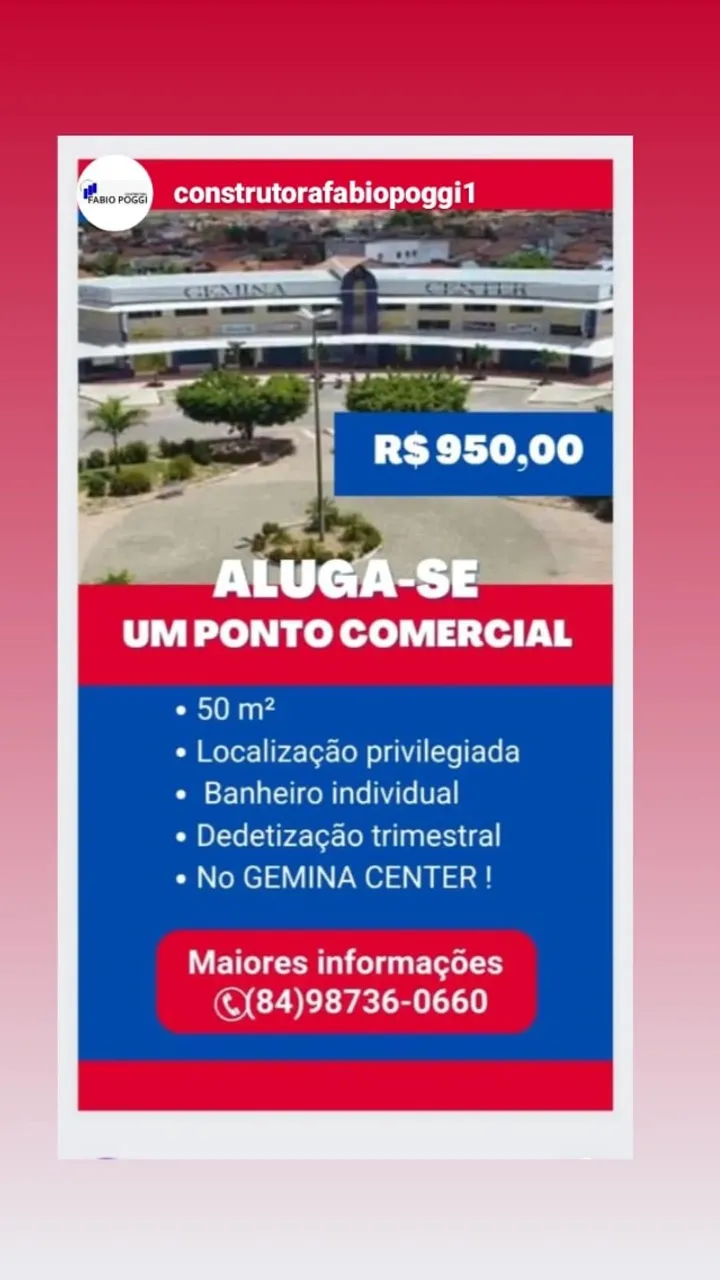 Loja GEMINA CENTER - Locação