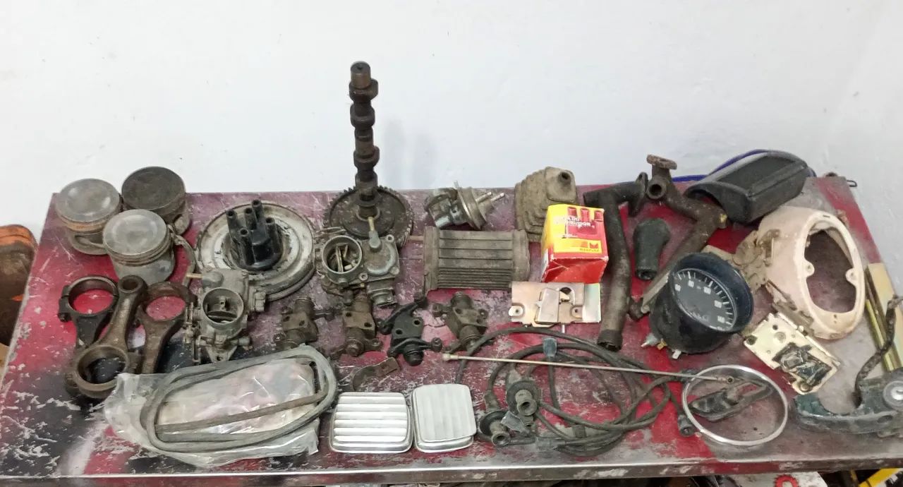 Lote peças de motor quase completo e várias peças  - Foto 6