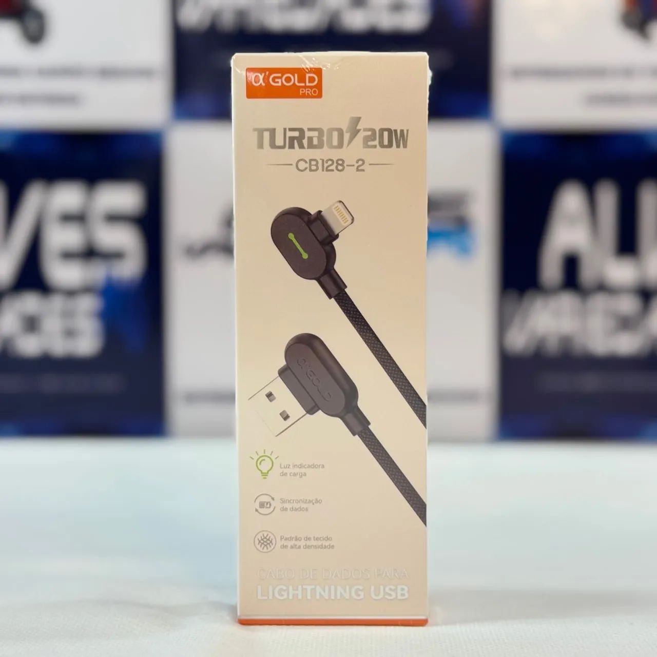 Cabo turbo USB Lightning ou tipo c  - Foto 2
