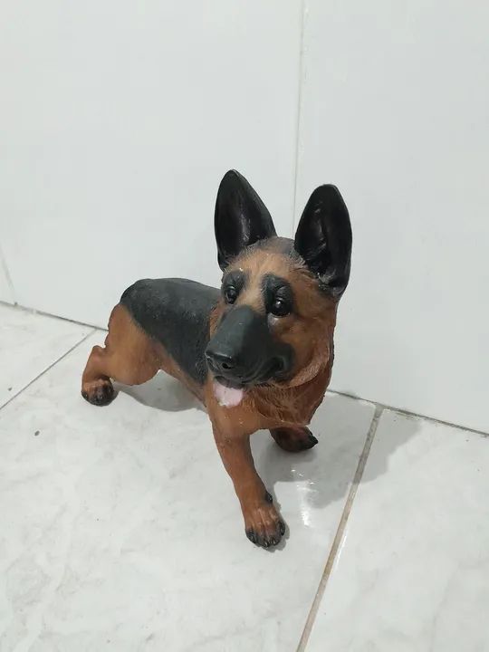Cachorro Pastor Alemão de Decoração. -  Peça única