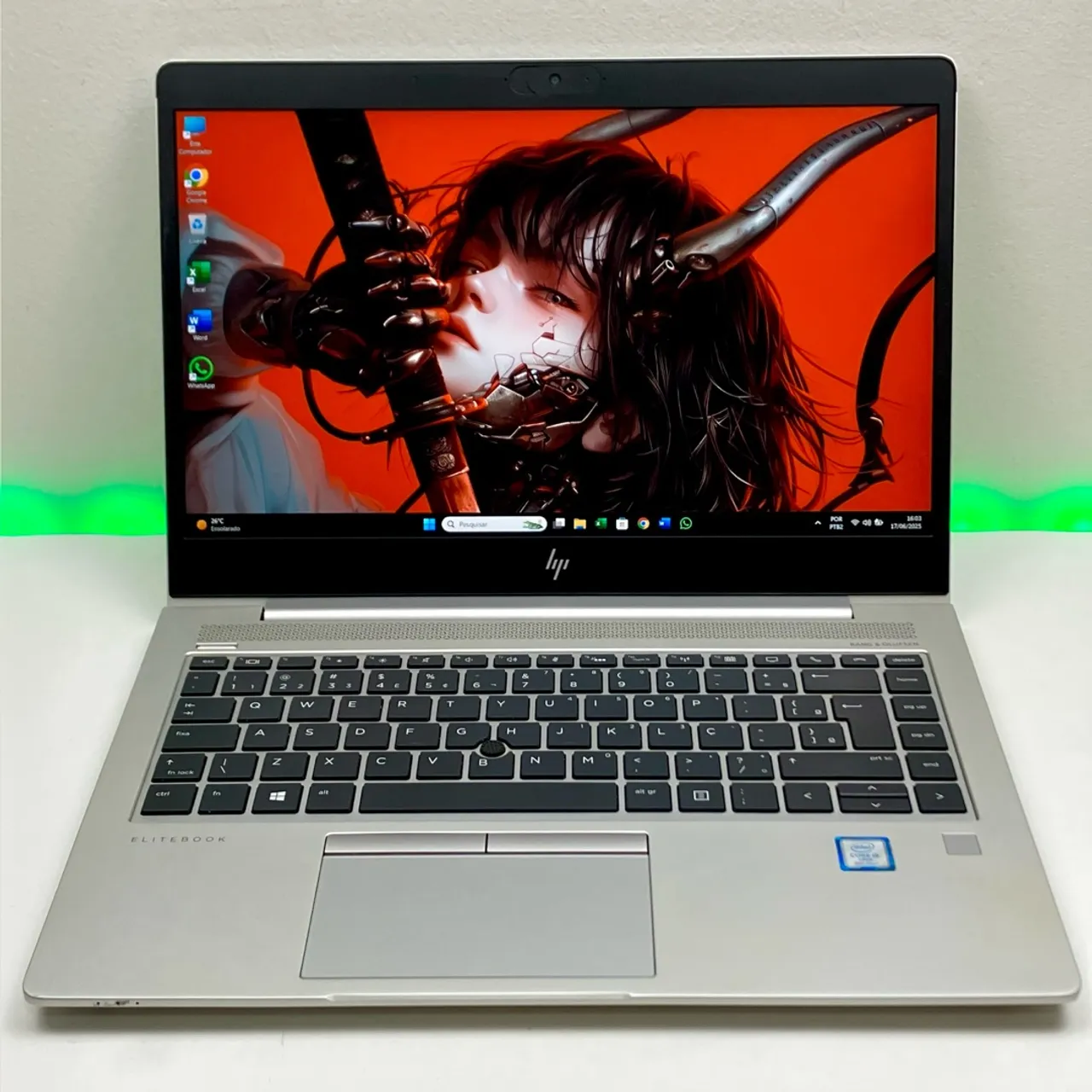 Notebook HP EliteBook: Intel core i5 8th | 16gb RAM | 256gb SSD | Tela Full HD
