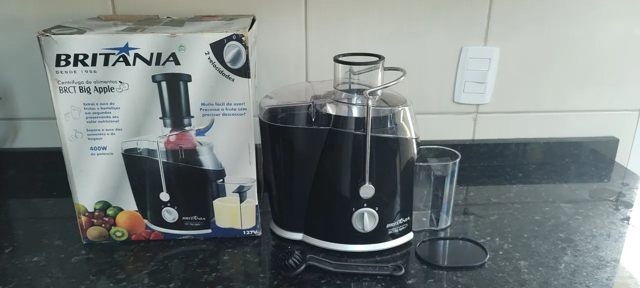 Centrifuga de Frutas Britânia Big Apple 400W 2 Velocidades
