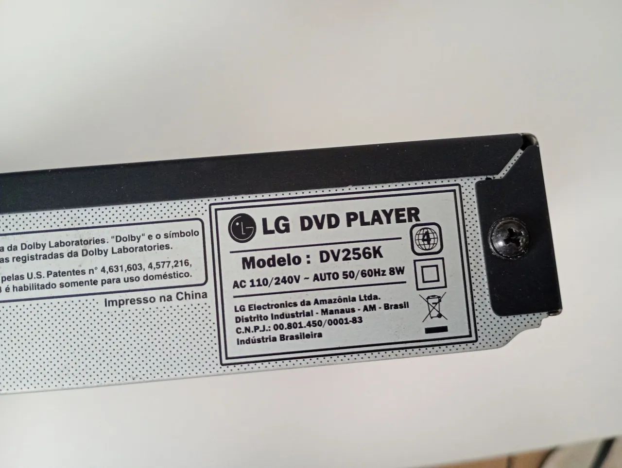 DVD player LG modelo DV256K - Foto 5