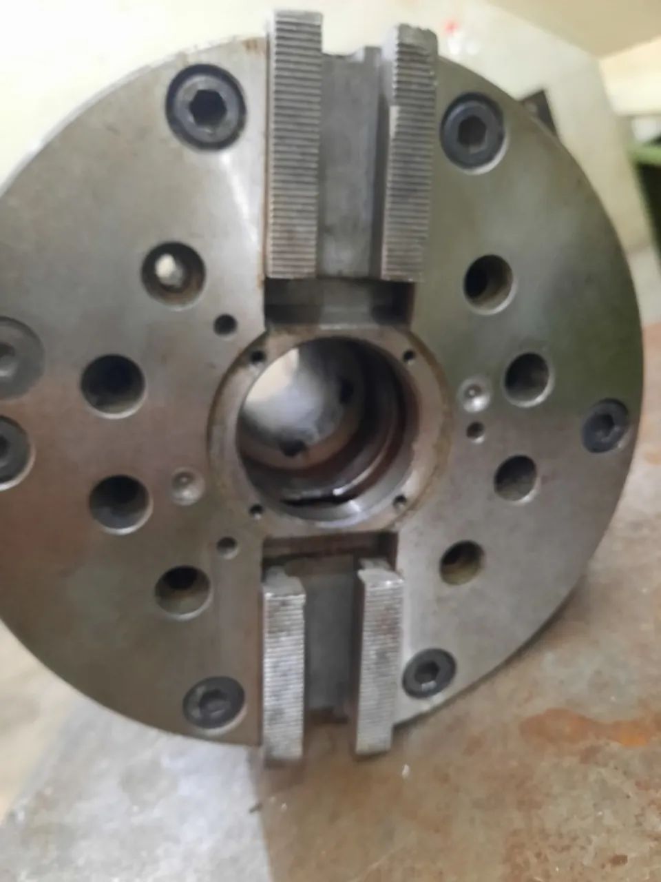 Placa torno cnc