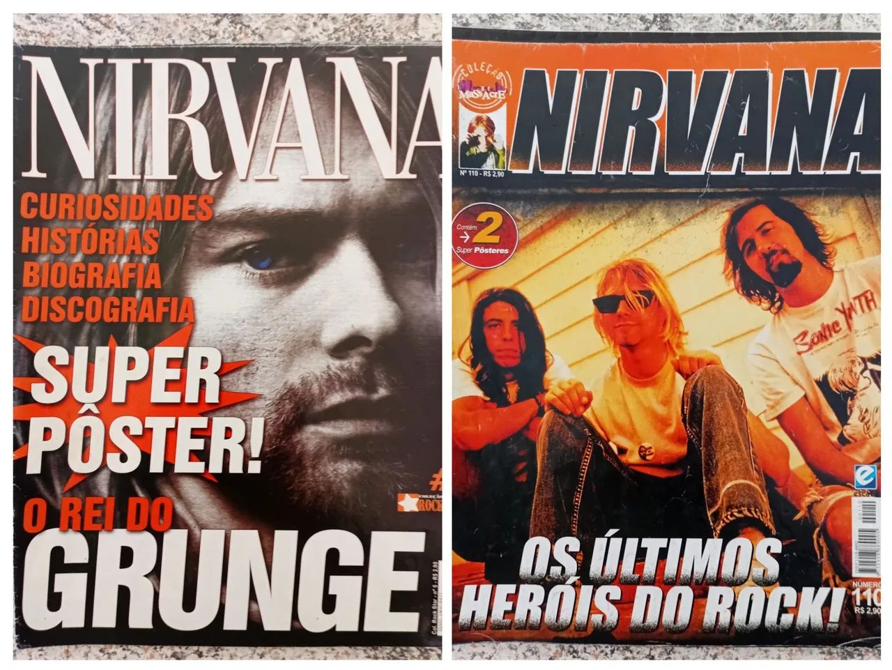 07 pôsteres Nirvana (Tamanho gigante) [Kurt Cobain] [Grunge