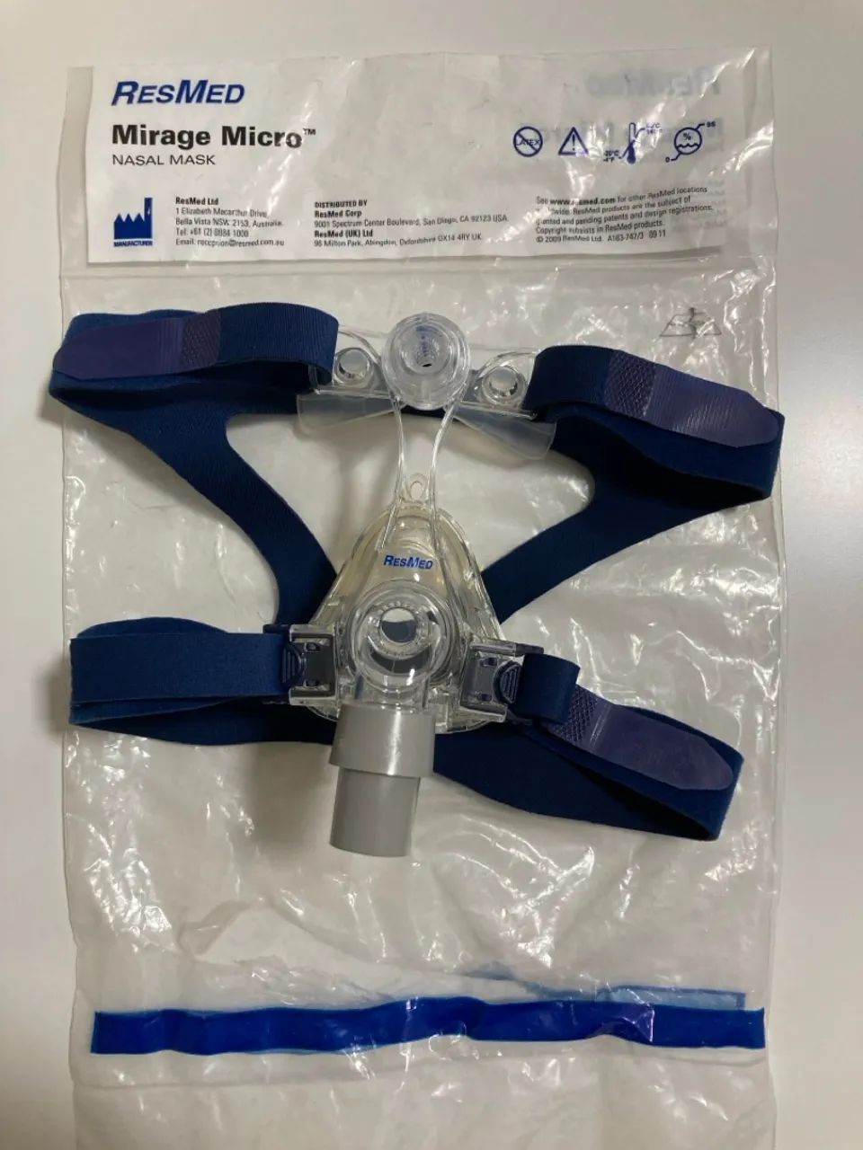 Máscara Cpap Bipap Apneia do Sono Ronco - ResMed Mirage Micro