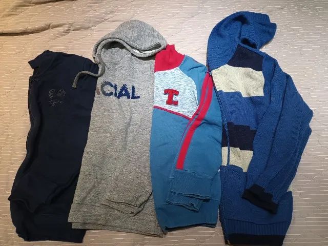 Conjunto 4 Blusas de frio, Tigor, Malwee e mais - Infantil - Foto 3