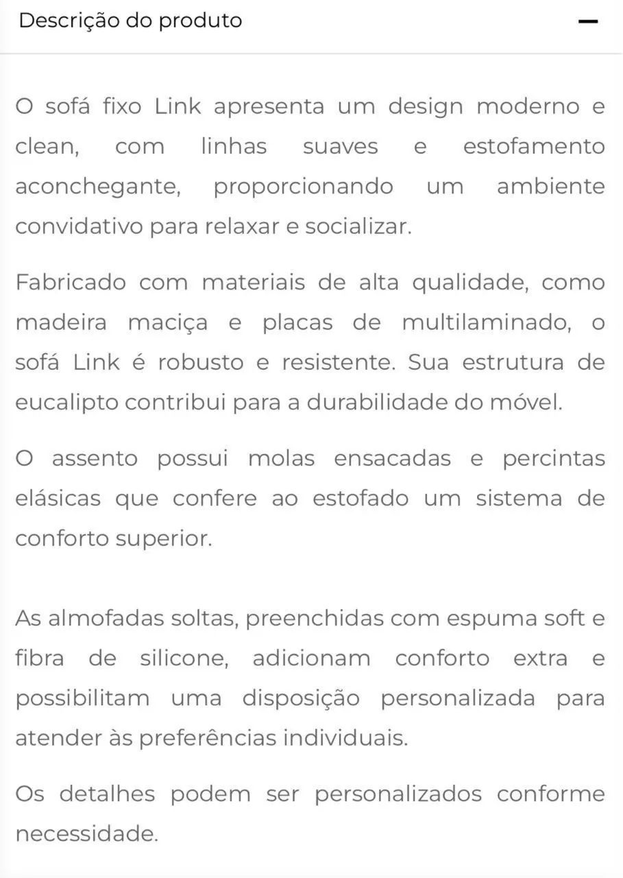 Lindo sofá de 3 lugares (luxo) - Foto 4