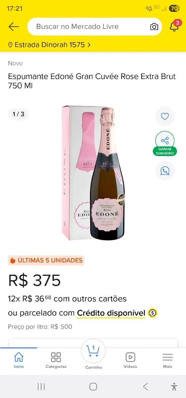 Espumante Edoné Gran Cuvée Rose Extra Brut  - Foto 2