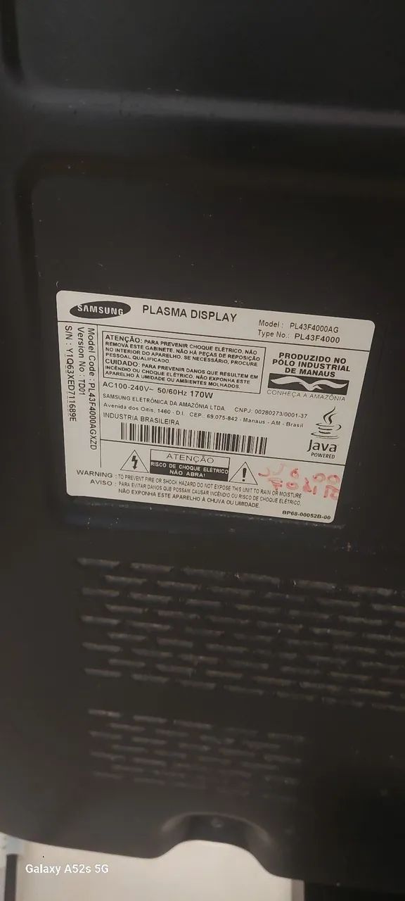 TV SAMSUNG 42' PLASMA - Foto 5