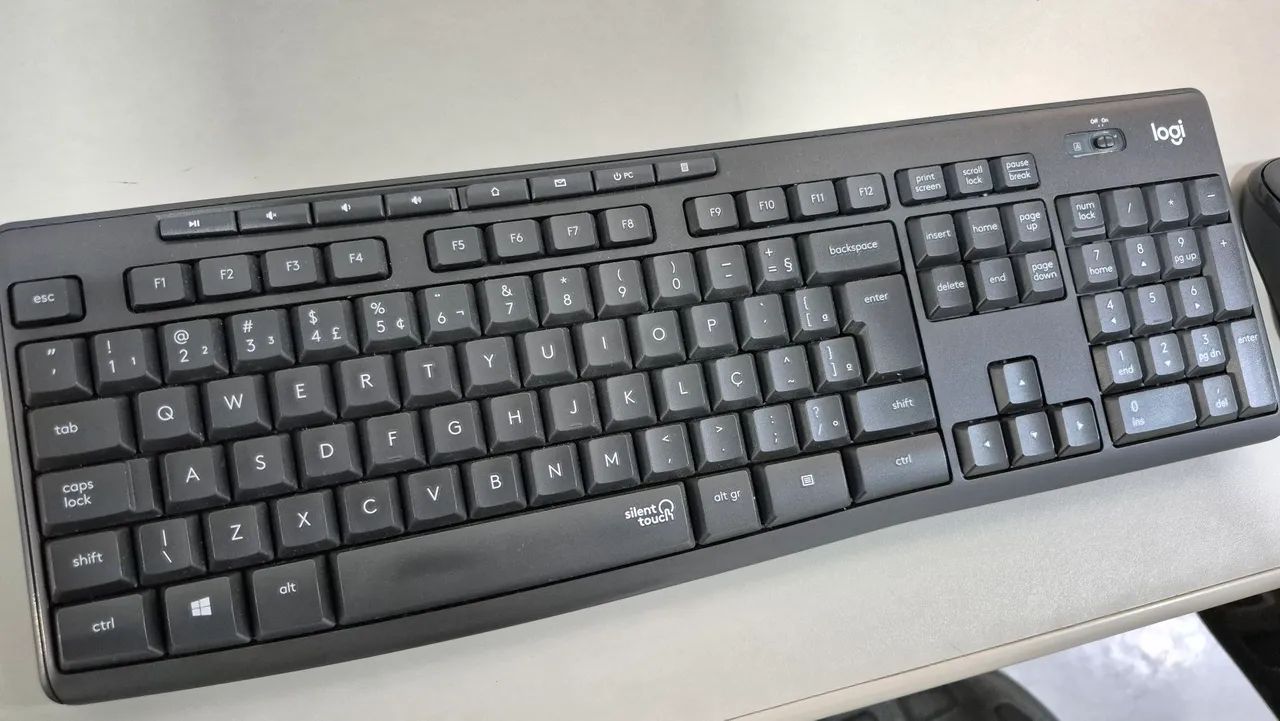 Teclado e mouse sem fio logitech M220 Silent - Foto 2