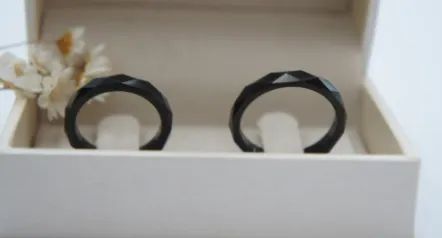 PAR DE ALIANÇAS DE TUNGSTÊNIO BLACK - 3MM DE LARGURA  - Foto 3