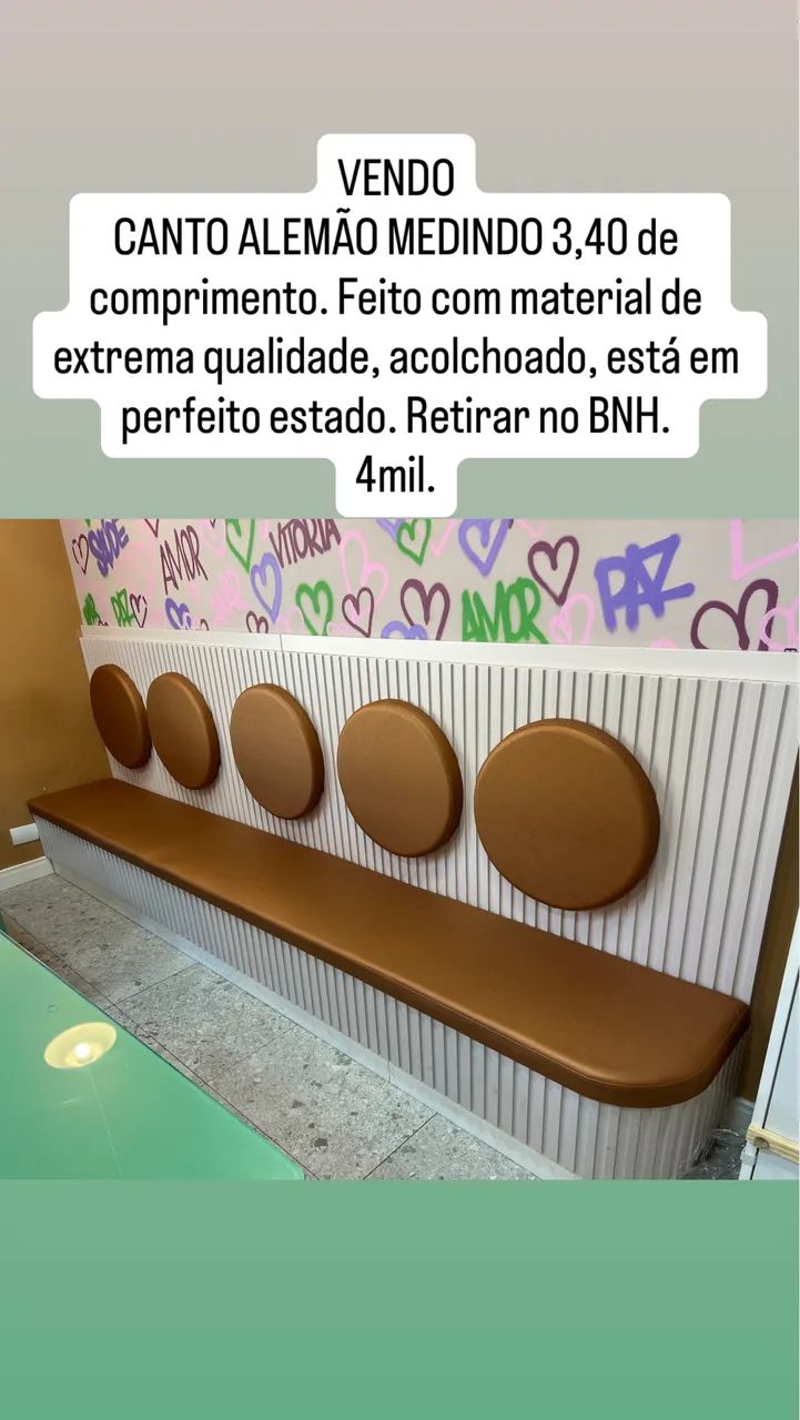 Canto Alemão - 3,40 de largura - Foto 3
