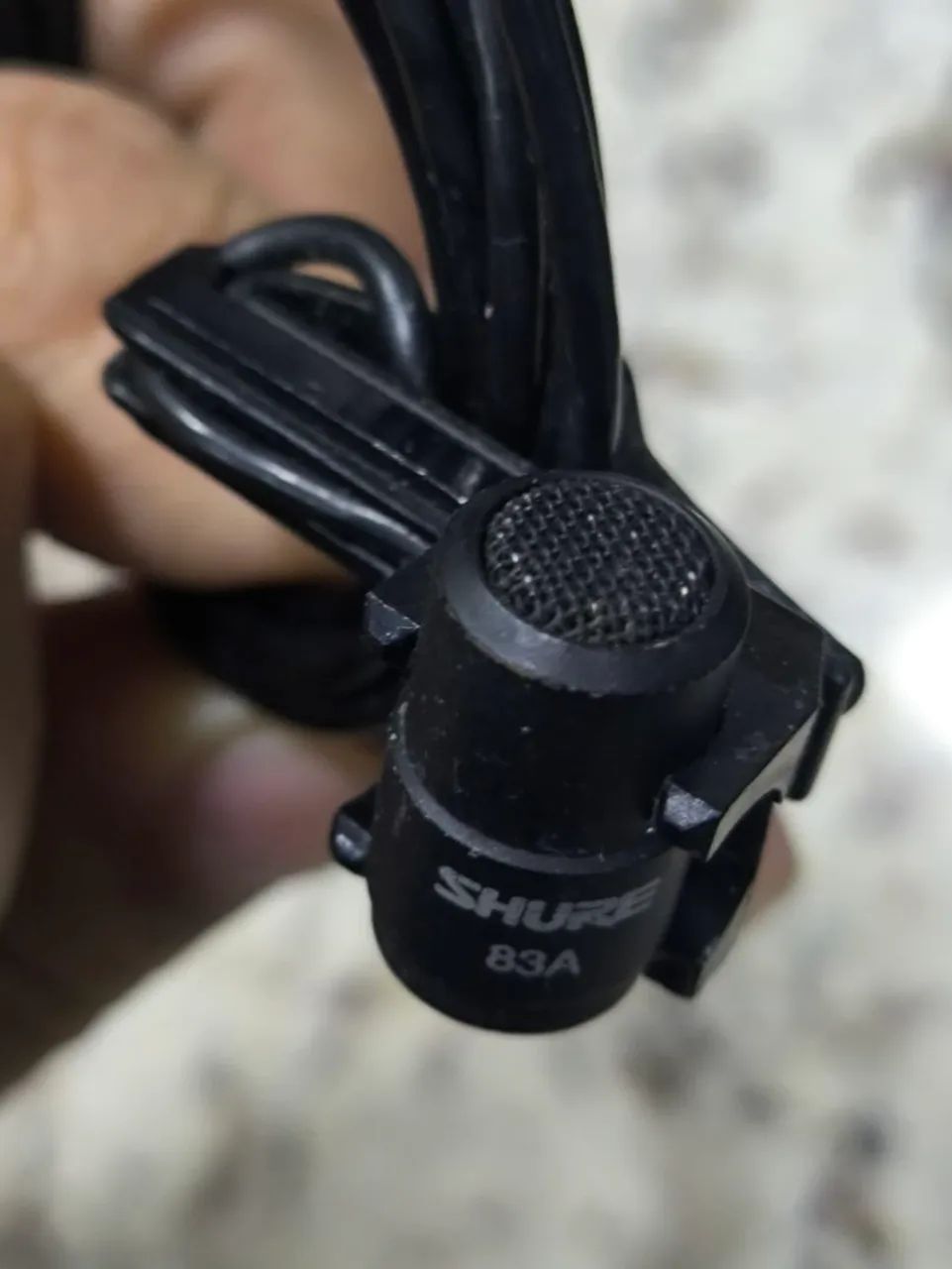 Microfone Lapela Shure Cor Preto usado  - Foto 2