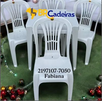 Jogo de mesa e cadeiras para Buffet 