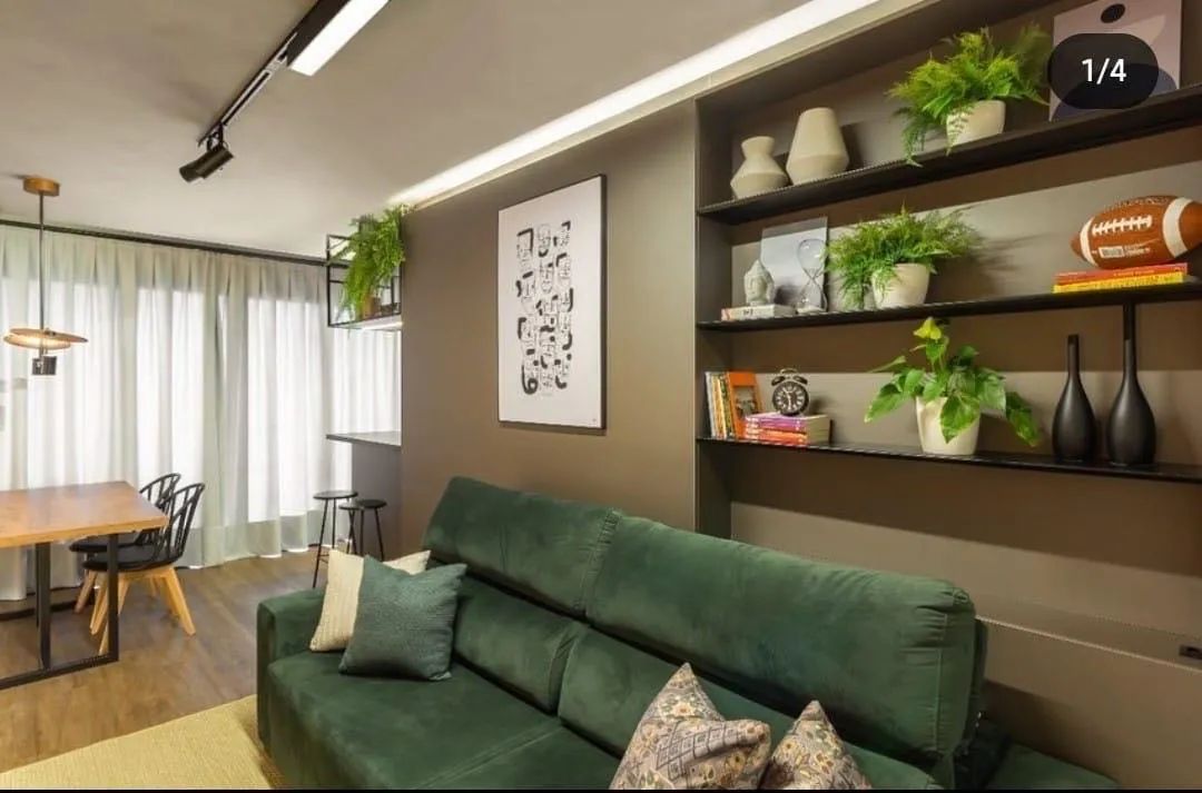 Apartamento suíte + 1 mobiliado! - Foto 2