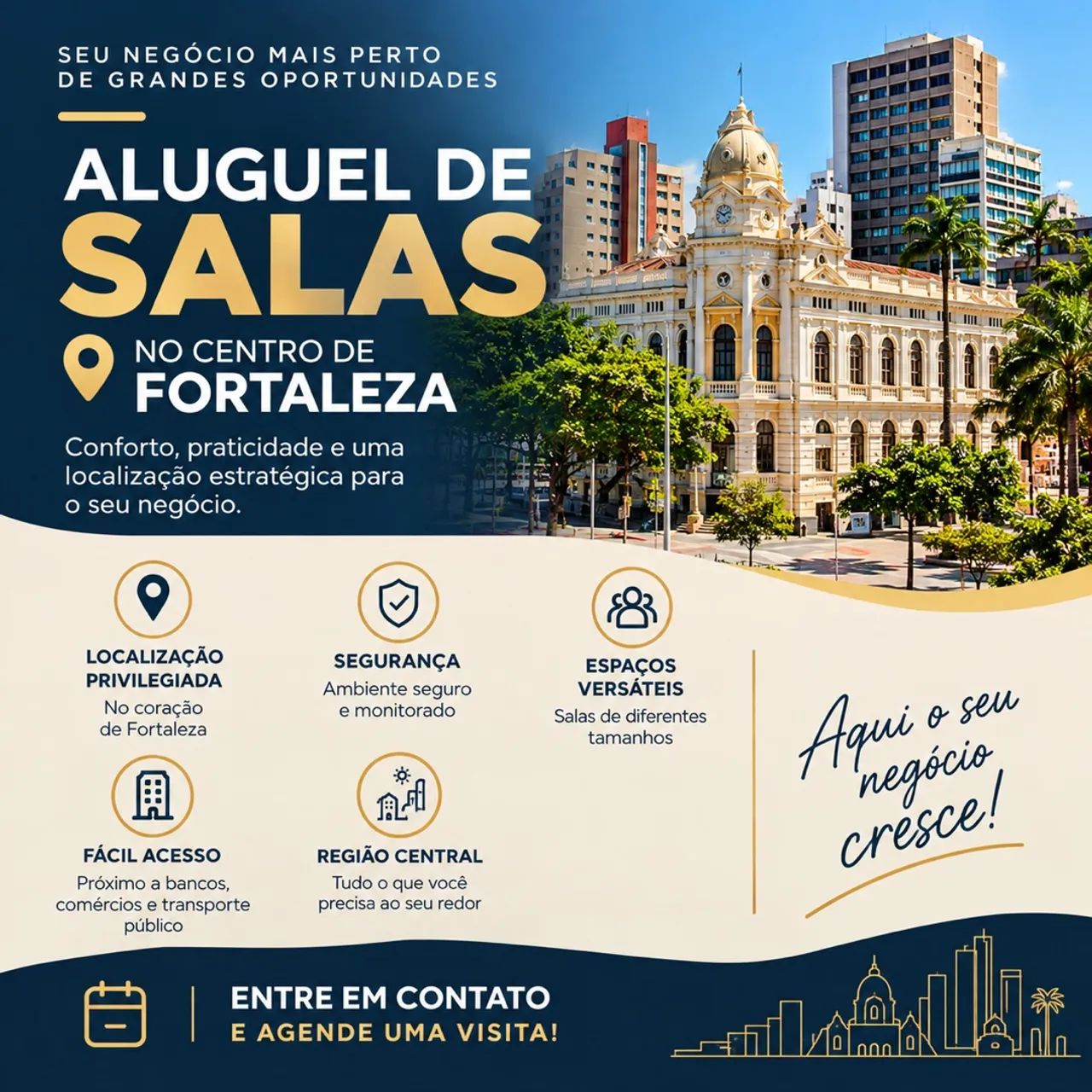 ALUGO SALAS NO CENTRO DE FORTALEZA