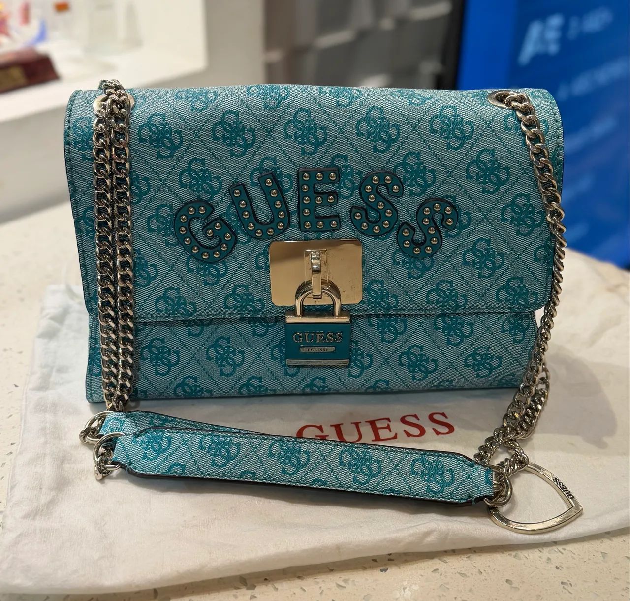Bolsa Guess downtown azul