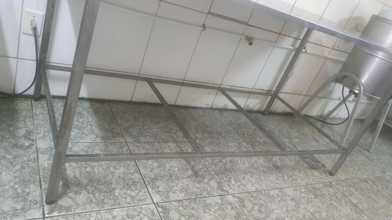 Mesa inox 1,90 X 0,80cm