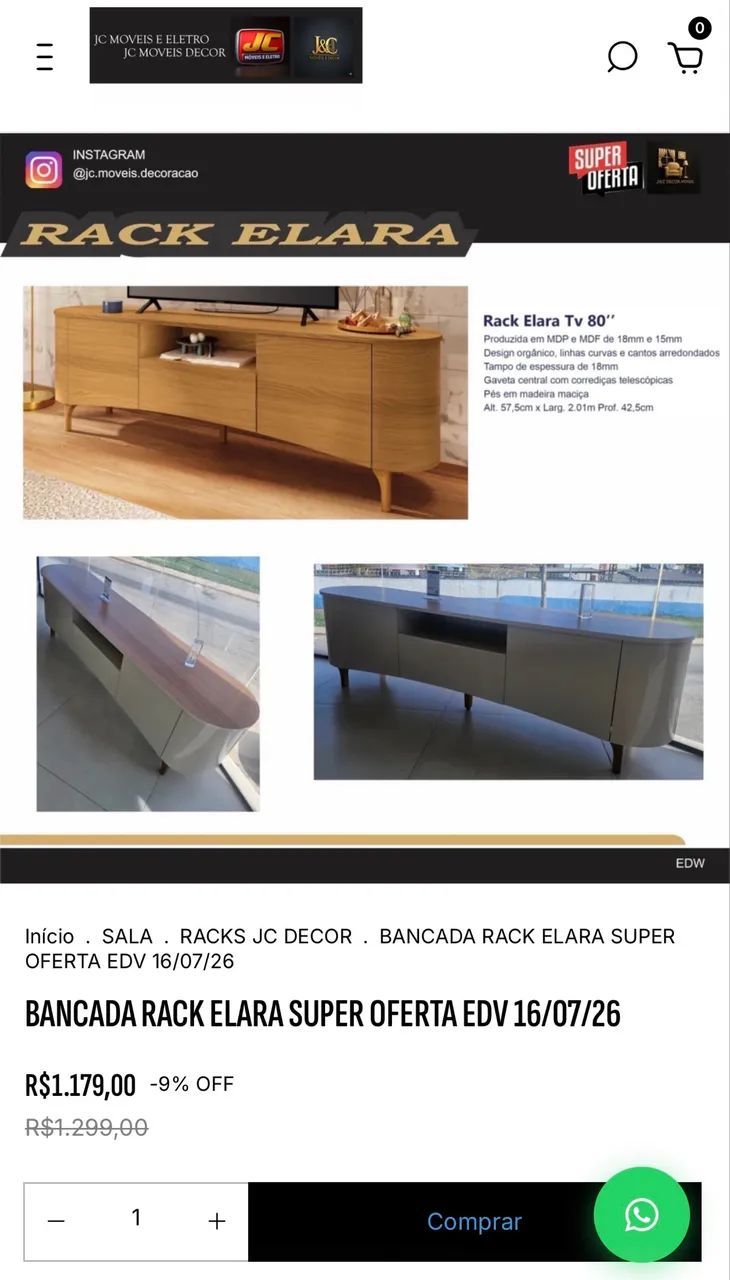RACK ELARA Tv80 - Foto 3