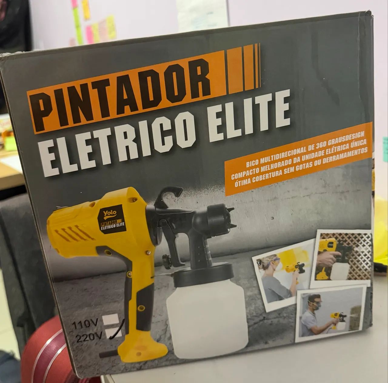 Pintador Elétrico YOLO - Completo, na Caixa e Pouco Usado!  