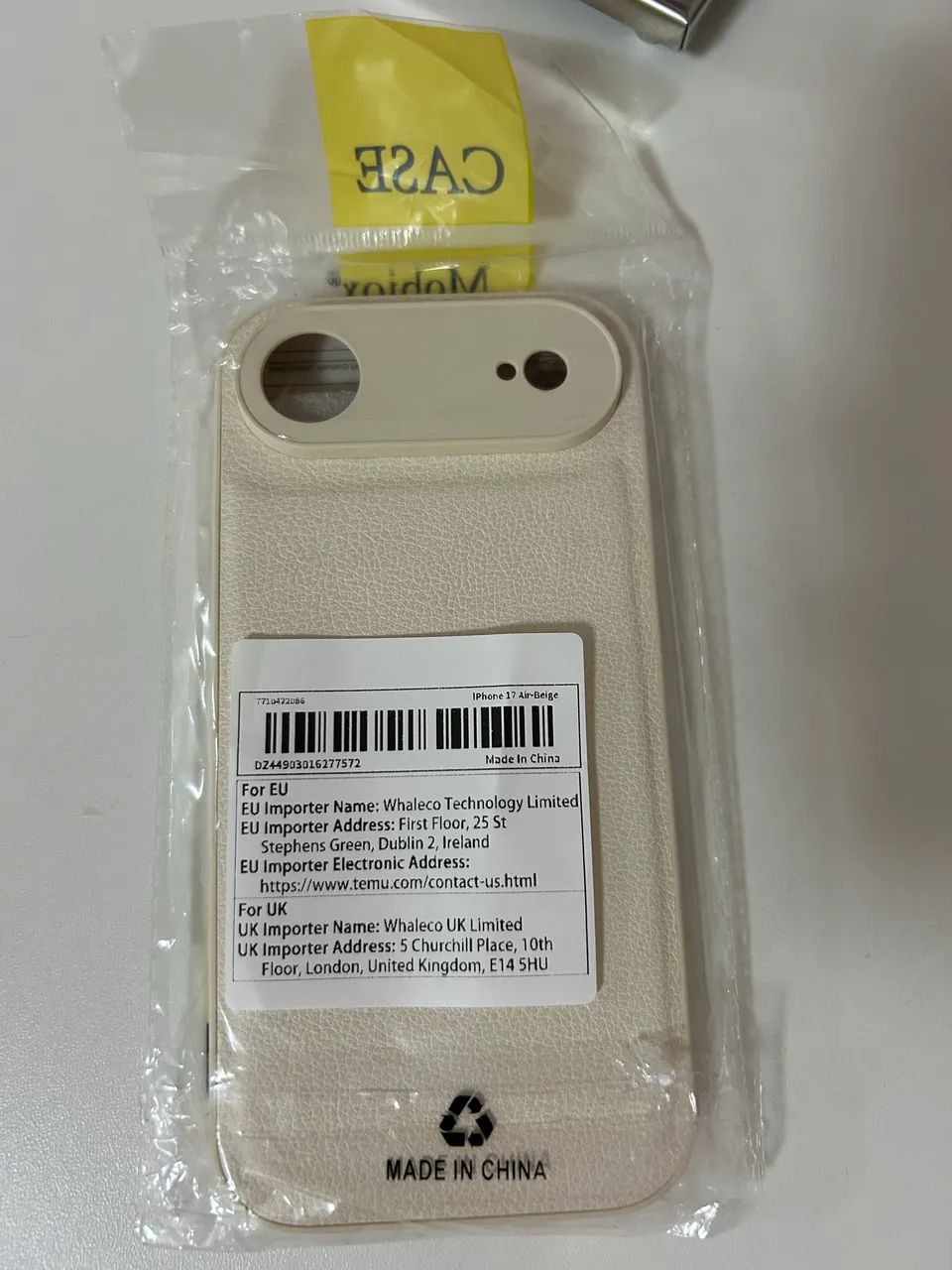 Capinha para iPhone 17 Air com iniciais AL - Foto 2