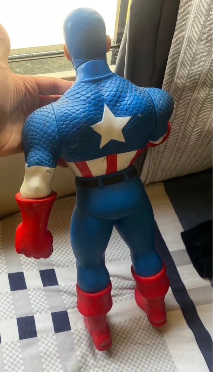 BONECO SUPER HERÓI/CAPITÃO AMÉRICA  - Foto 2