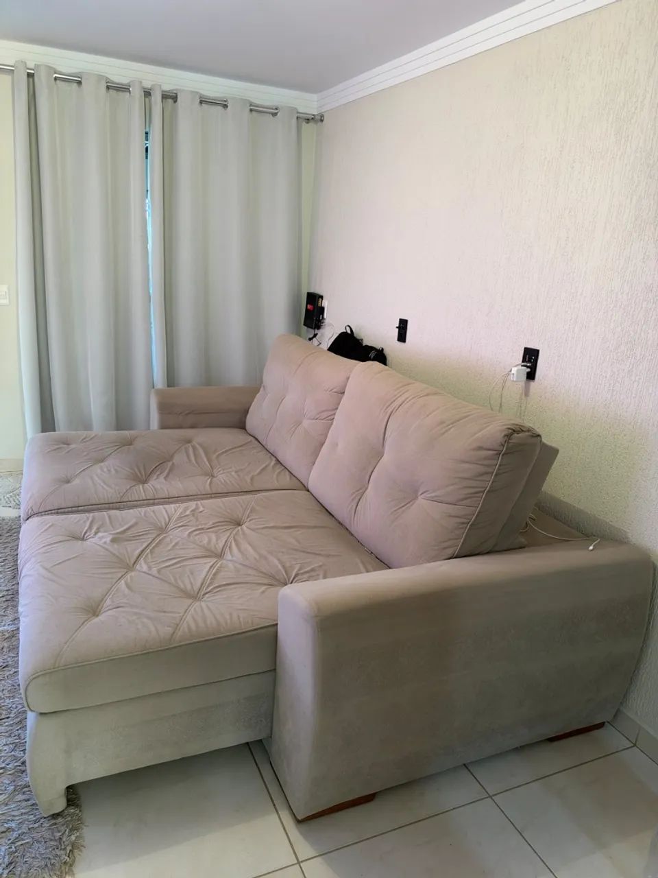 Sofá retrátil e reclinável 2,30 m - Foto 2