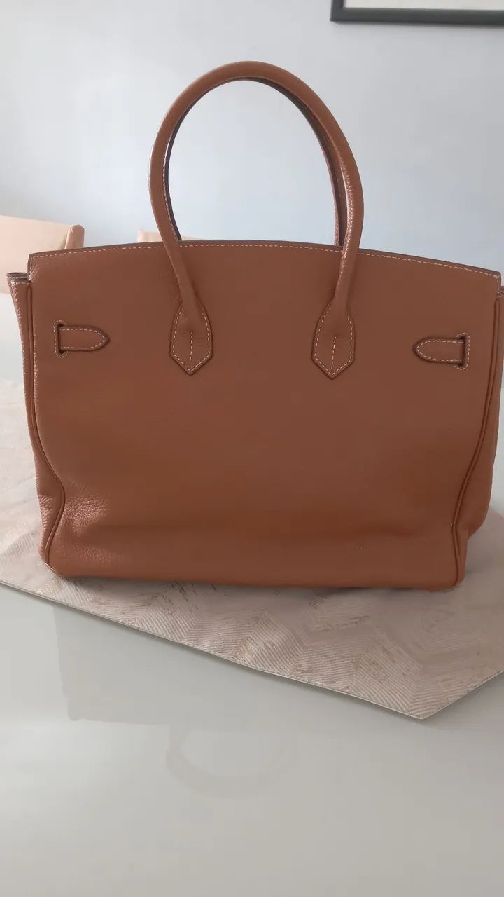 Bolsa Hermès Birkin Caramelo 35cm - Foto 4