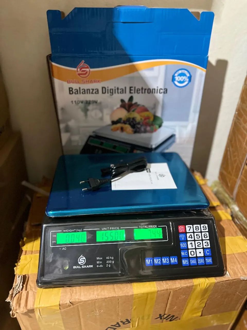 Balança Digital 40Kg sensibilidade 2g Visor Duplo