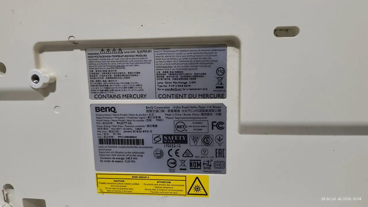Projetor Benq SVGA MS531 - Foto 3