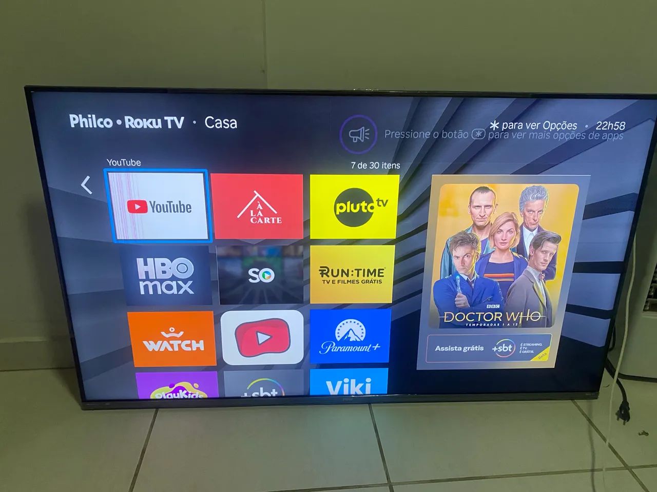 Tv led 55 polegadas Philco 4k Roku entrega local - Foto 2