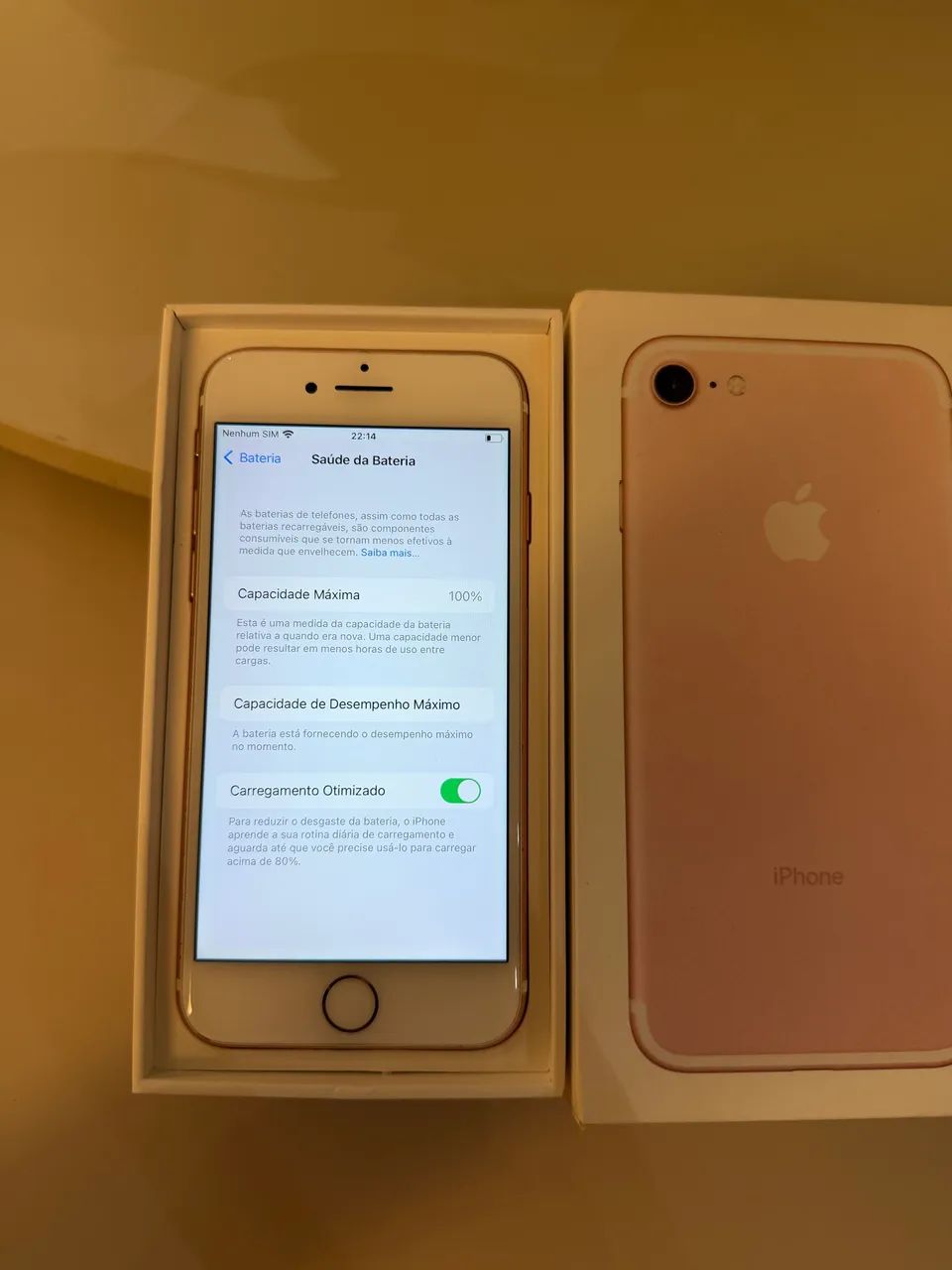 iPhone 7 32Gb, bateria nova 100%, impecável - Celulares e