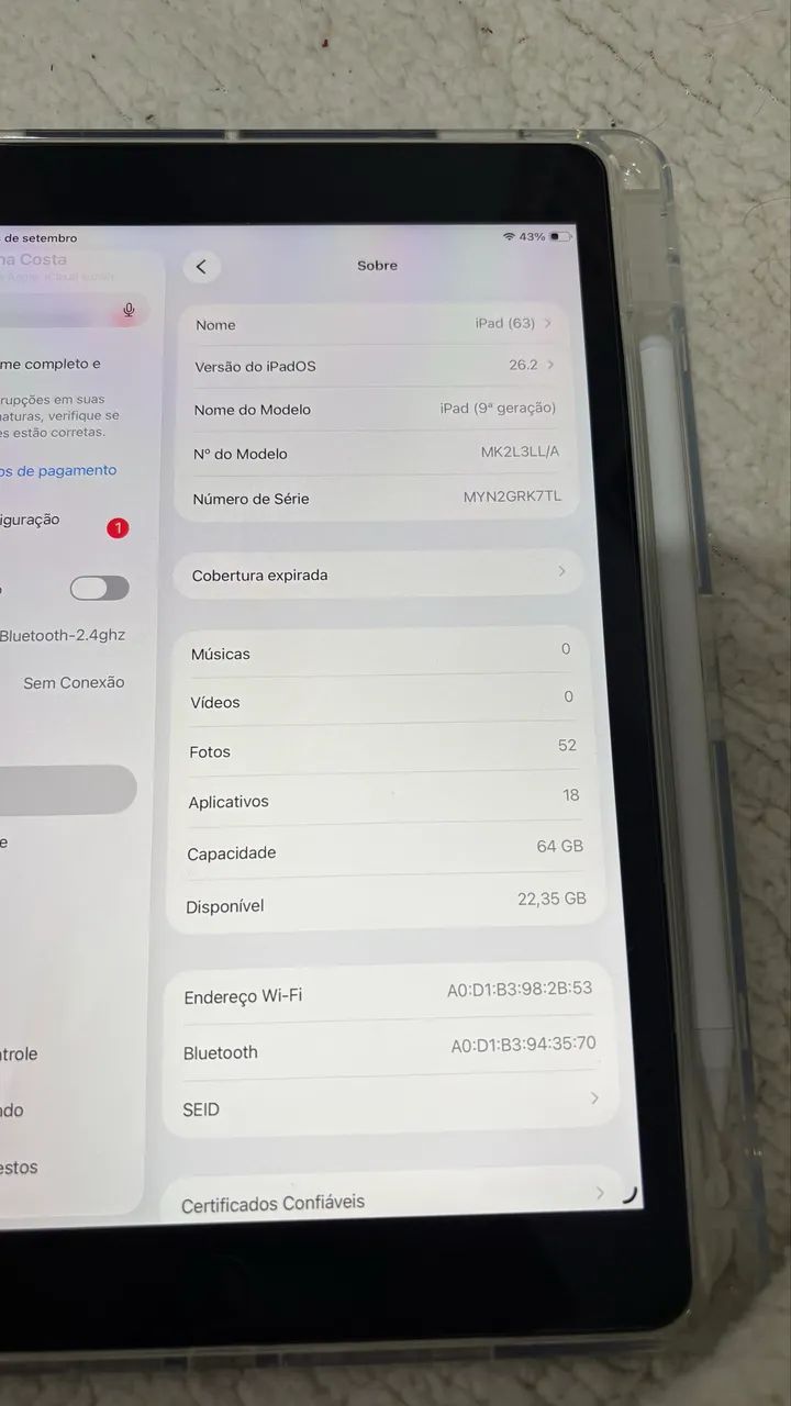 iPad 9ª geração - 64GB - Excelente estado - Foto 2