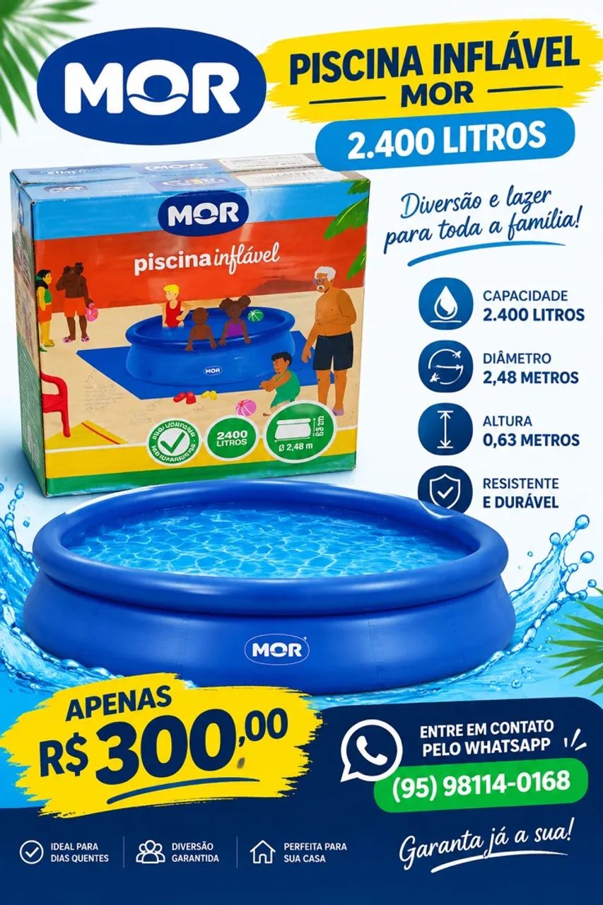 PISCINA INFLÁVEL 2.400L