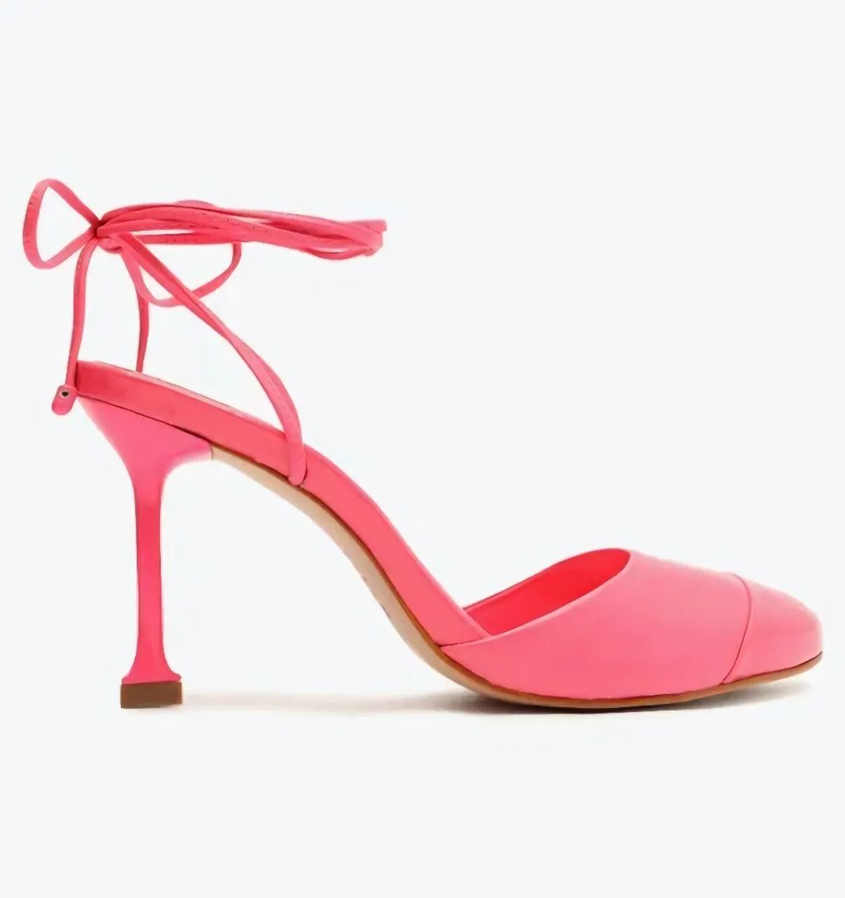 Scarpin Schutz Couro Rosa - Foto 4
