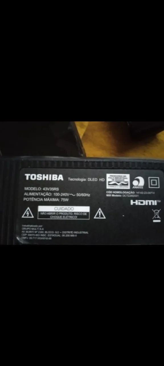 Placa principal tv Toshiba 43 POLEGADAS modelo. 43V35RS - Foto 4