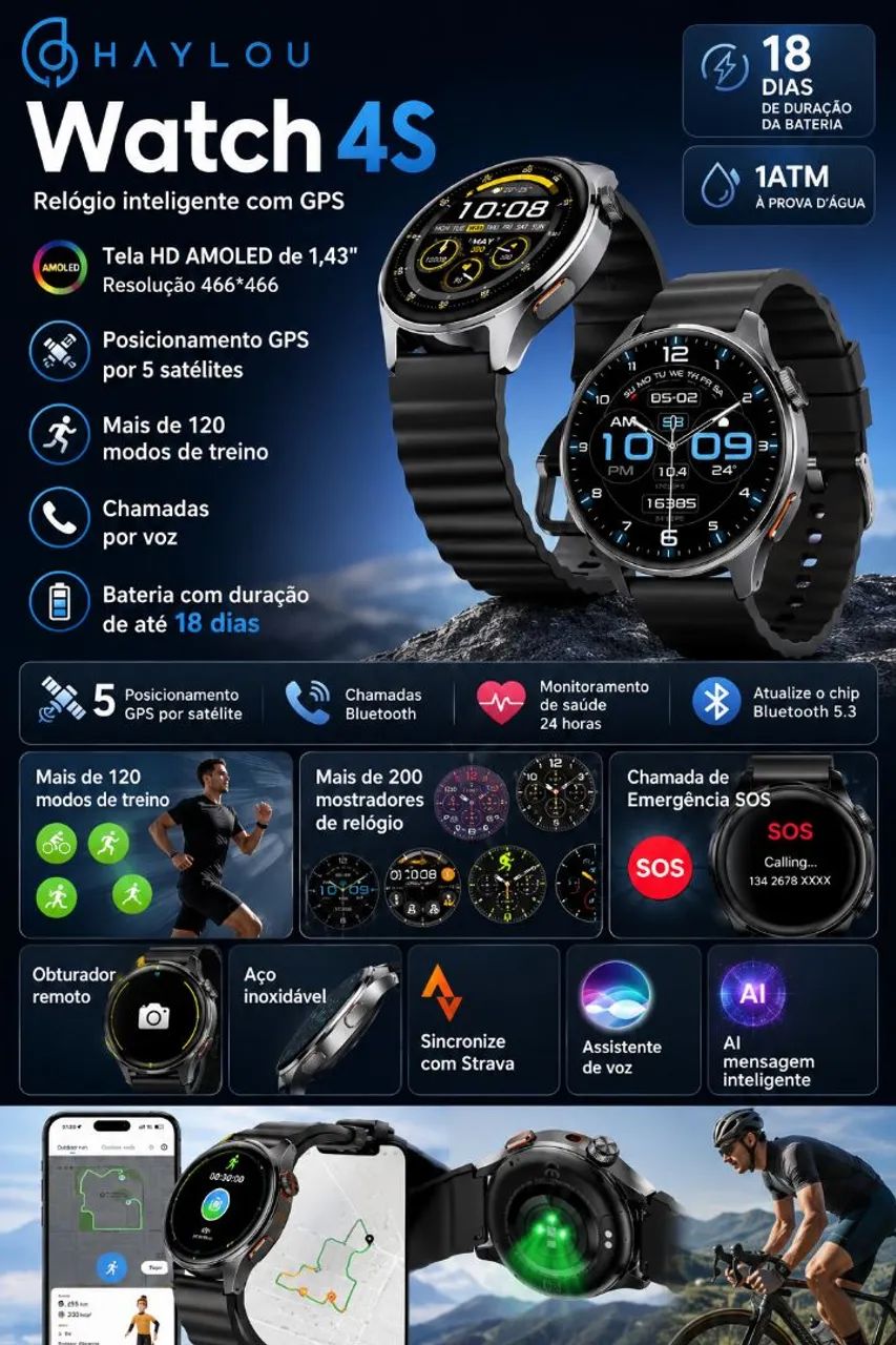Smartwatch Haylou Watch 4S 