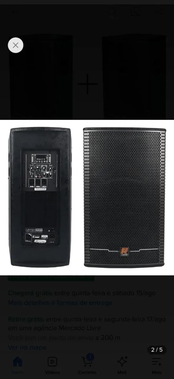 Troco caixa usada ativa de 12 polegadas em caixa JBL a bateria  - Foto 3