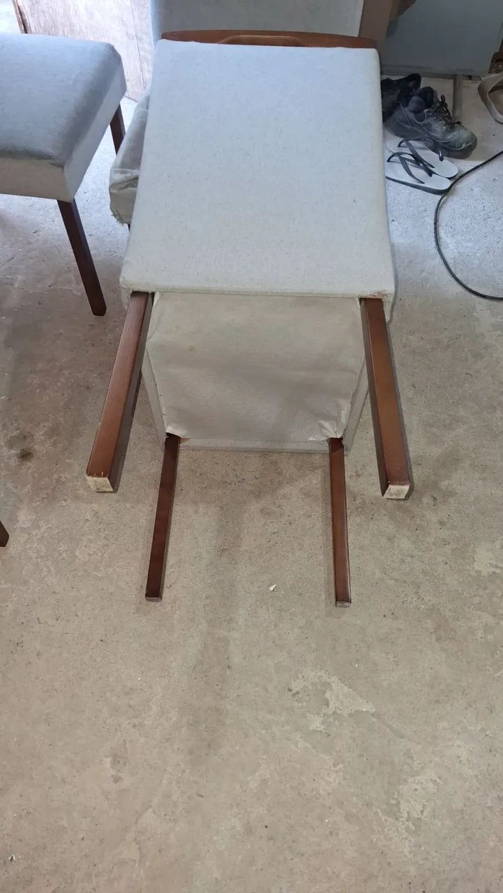 Cadeira com estofados 
