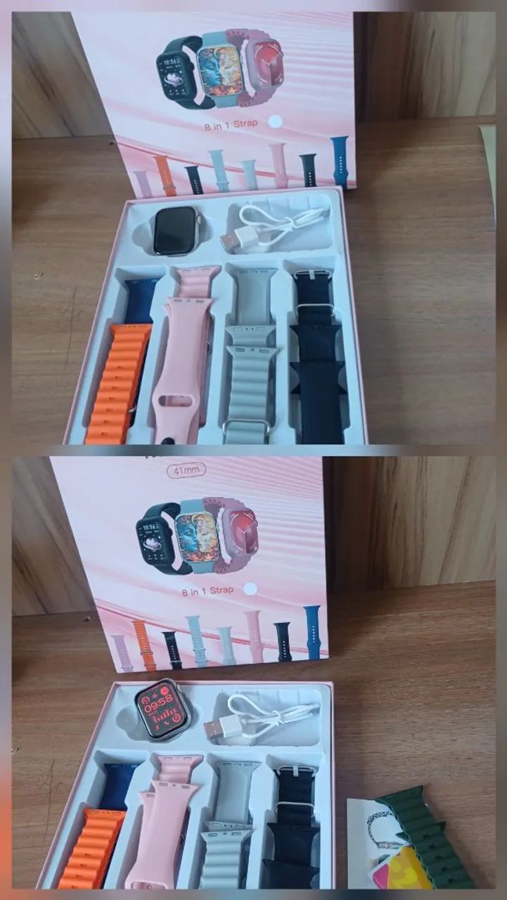 KIT smartwatch completa com 8 pulseiras extra  - Foto 2