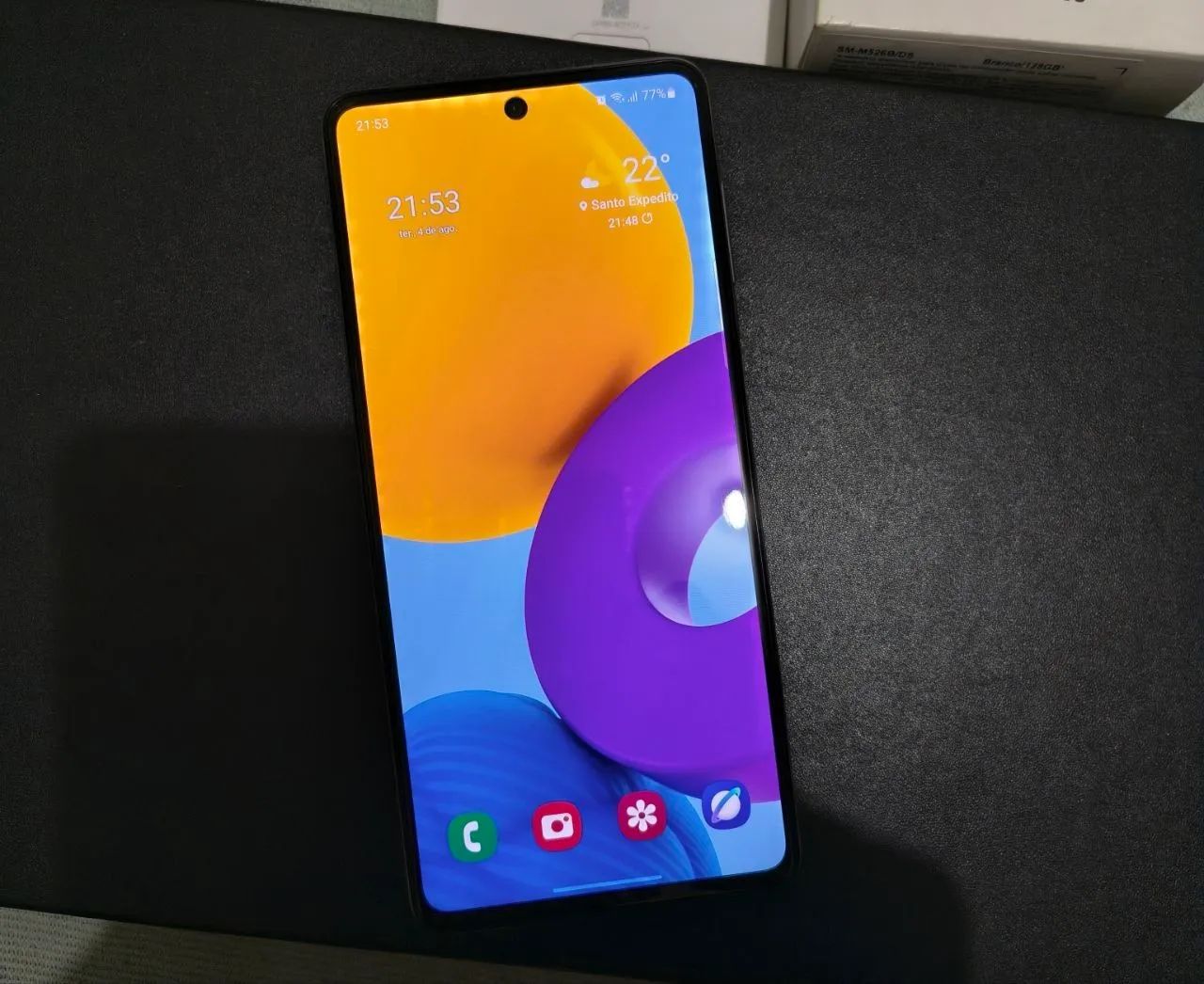 Galaxy M52 5G Branco NFC 128gb Completo - Foto 2